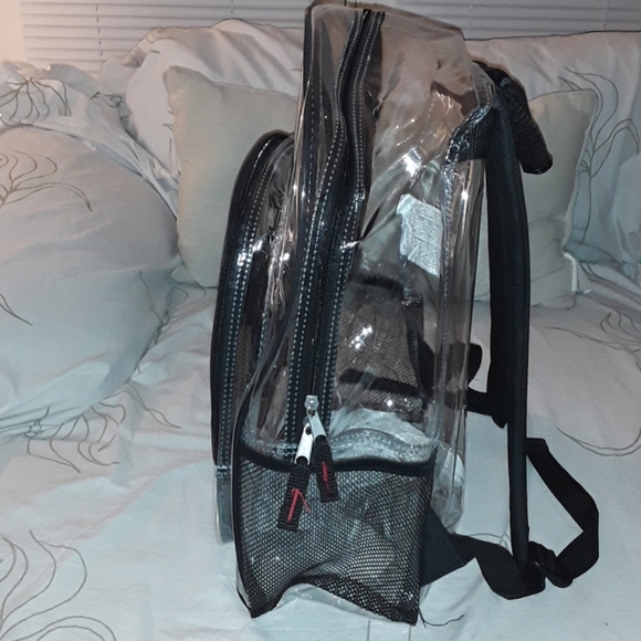 Summit Ridge clear backpack mesh pockets - Picture 3 of 8